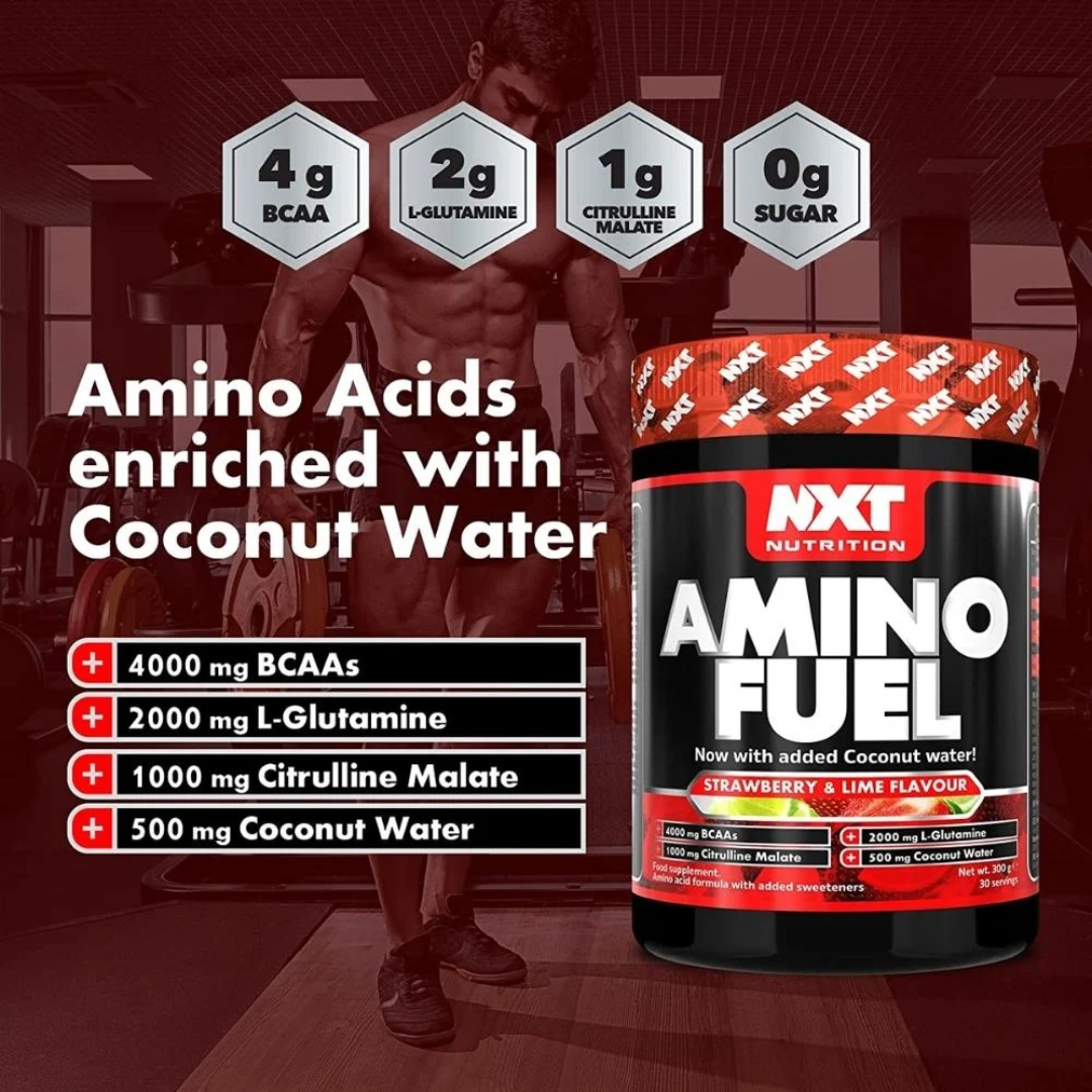NXT Nutrition Amino Fuel 300g Strawberry Lime