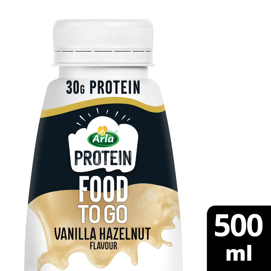 Arla Protein Protein Food To Go 8x500ml Vanilla Hazelnut