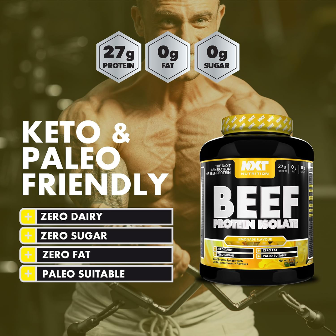 NXT Nutrition Beef Protein Isolate 1.8kg Lemonade
