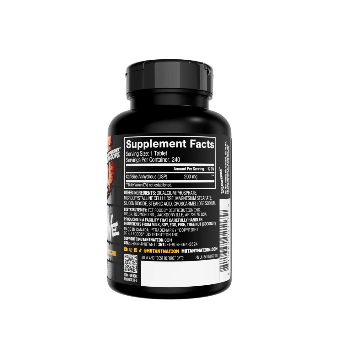 Mutant Core Caffeine 240 Tabs