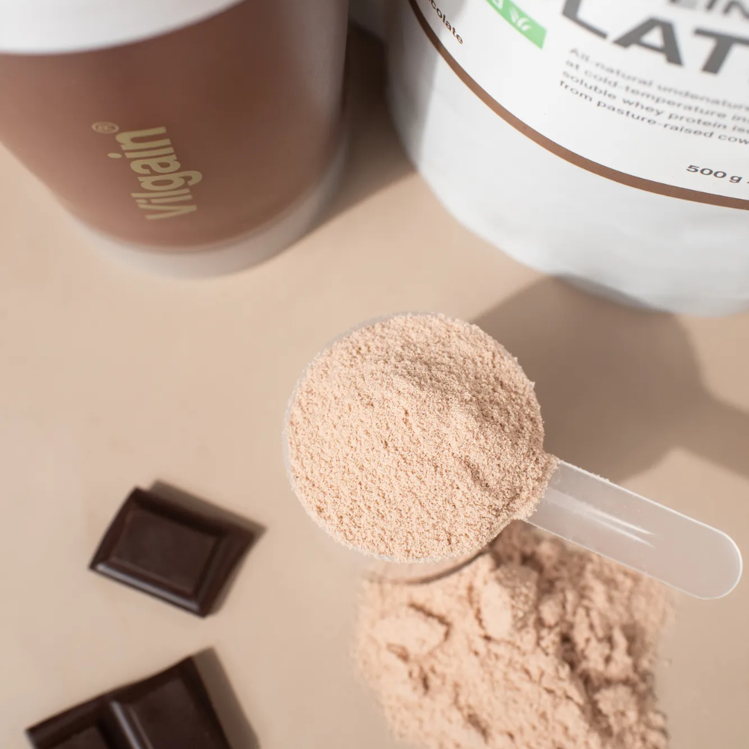 Vilgain Grass-fed Whey Protein Isolate 500g Chocolate