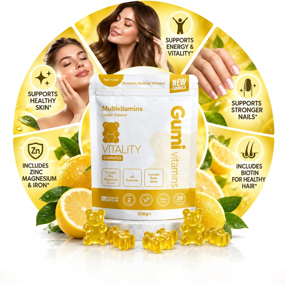 Gumi Vitamins VITALITY - Multivitamin Gummies 300g Lemon