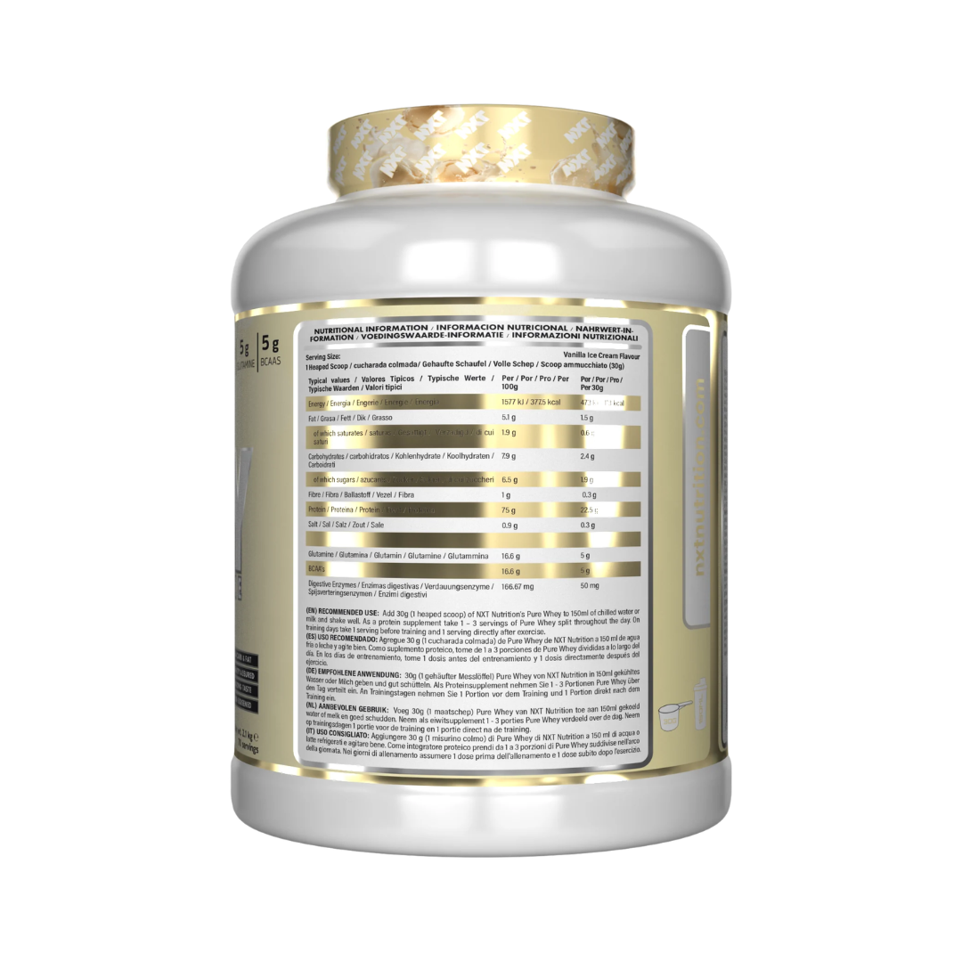 NXT Nutrition Pure Whey Deluxe 2.1kg Vanilla Ice Cream
