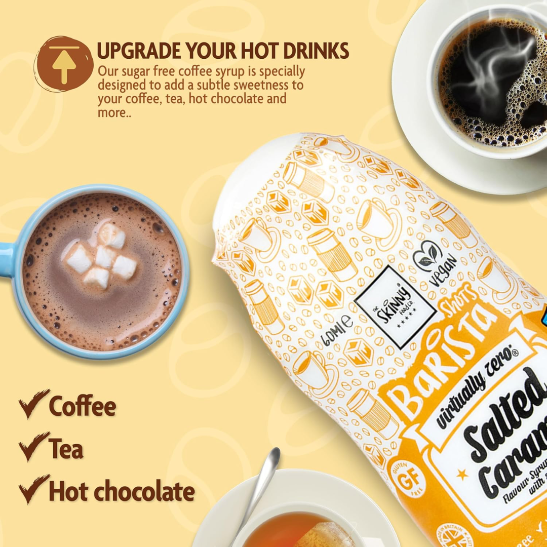 The Skinny Food Co Sugar Free Coffee Shots 60ml Salted Caramel