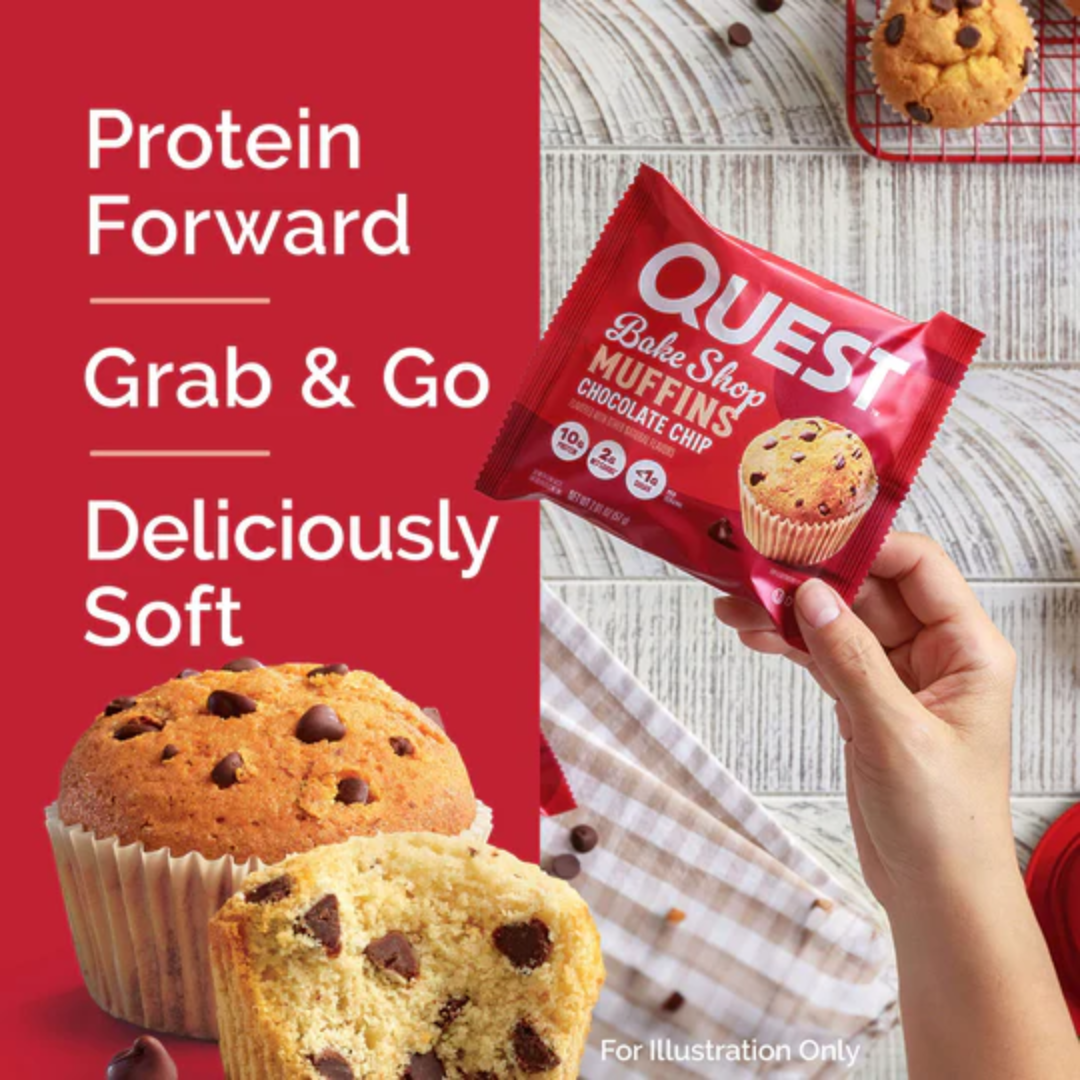 Quest Nutrition Bakeshop Muffin 8x57g Chocolate Chip