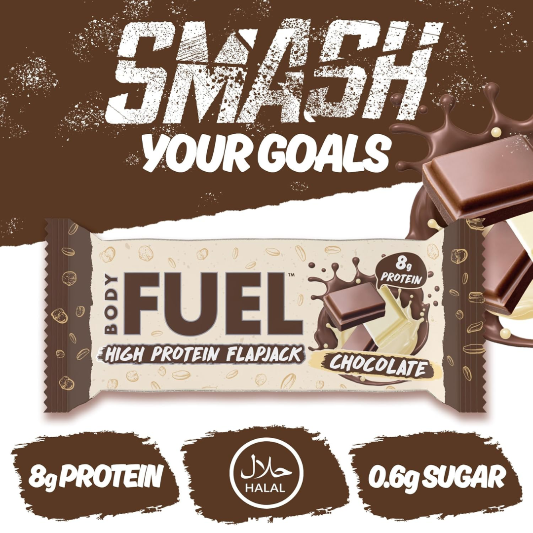 Applied Nutrition Body Fuel High Protein Flapjacks 12x40g Chocolate