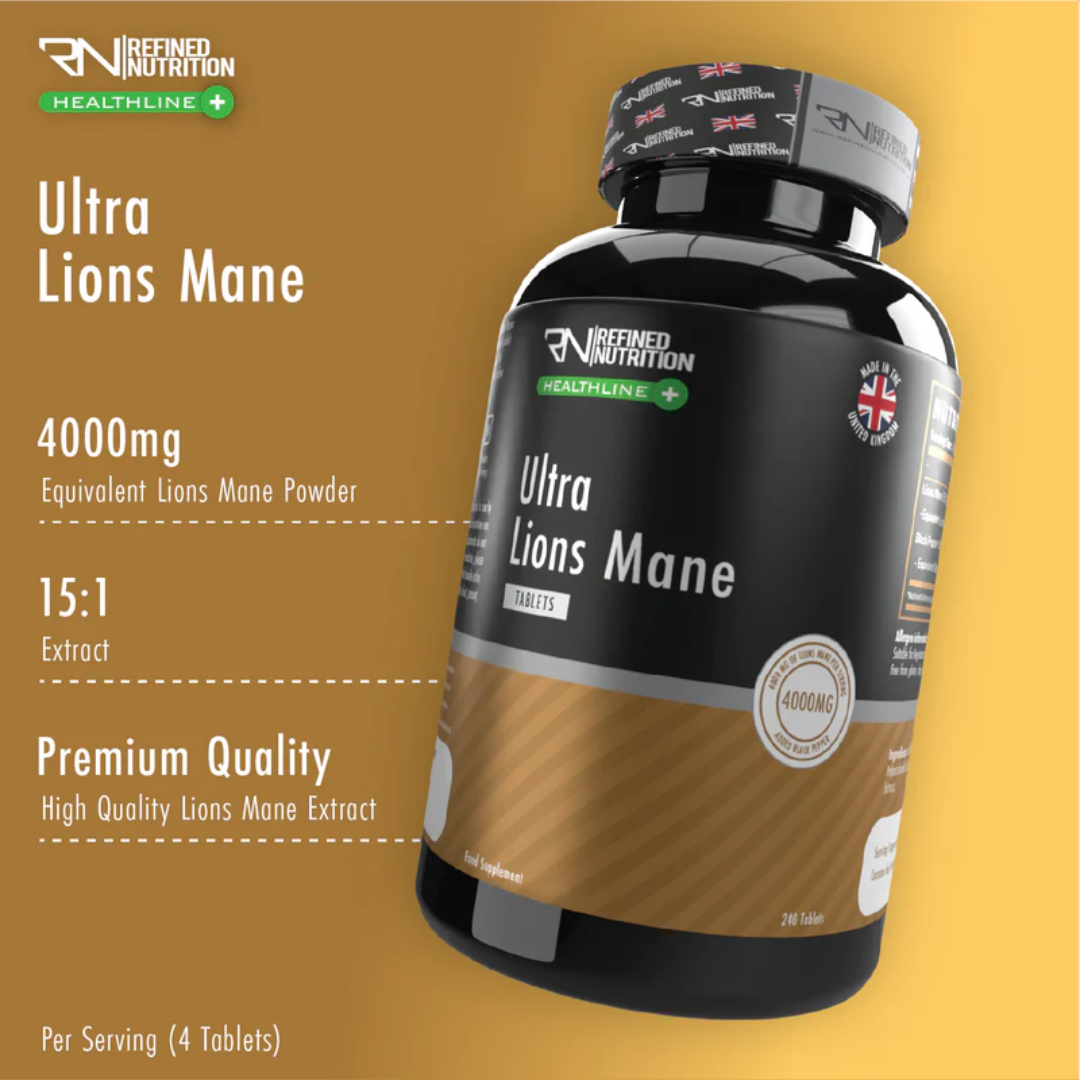 Refined Nutrition Ultra Lions Mane 240 Tabs