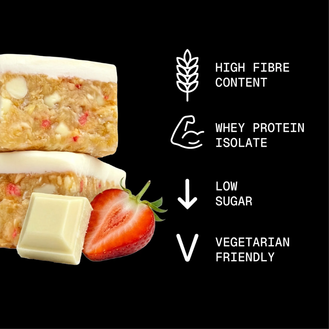 Sugar'd Out Protein + Fibre Oat Bar 15x62g Strawberry Cheesecake