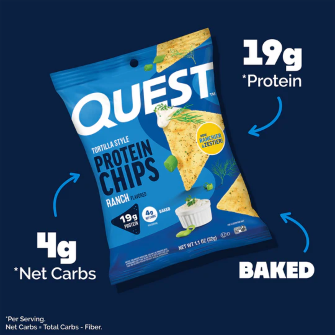 Quest Nutrition Protein Chips 8x32g Ranch