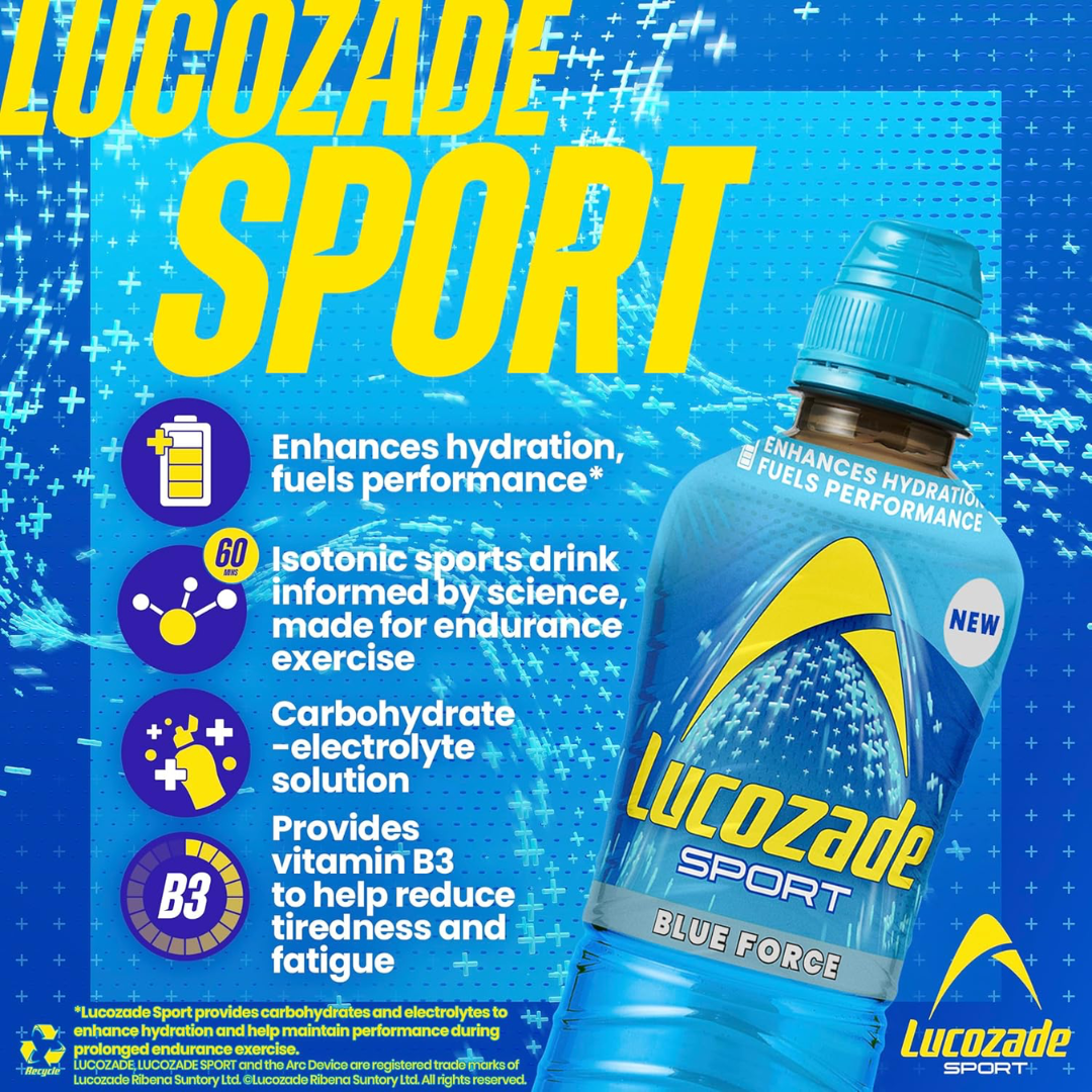 Lucozade Sport 12x500ml Blue Force