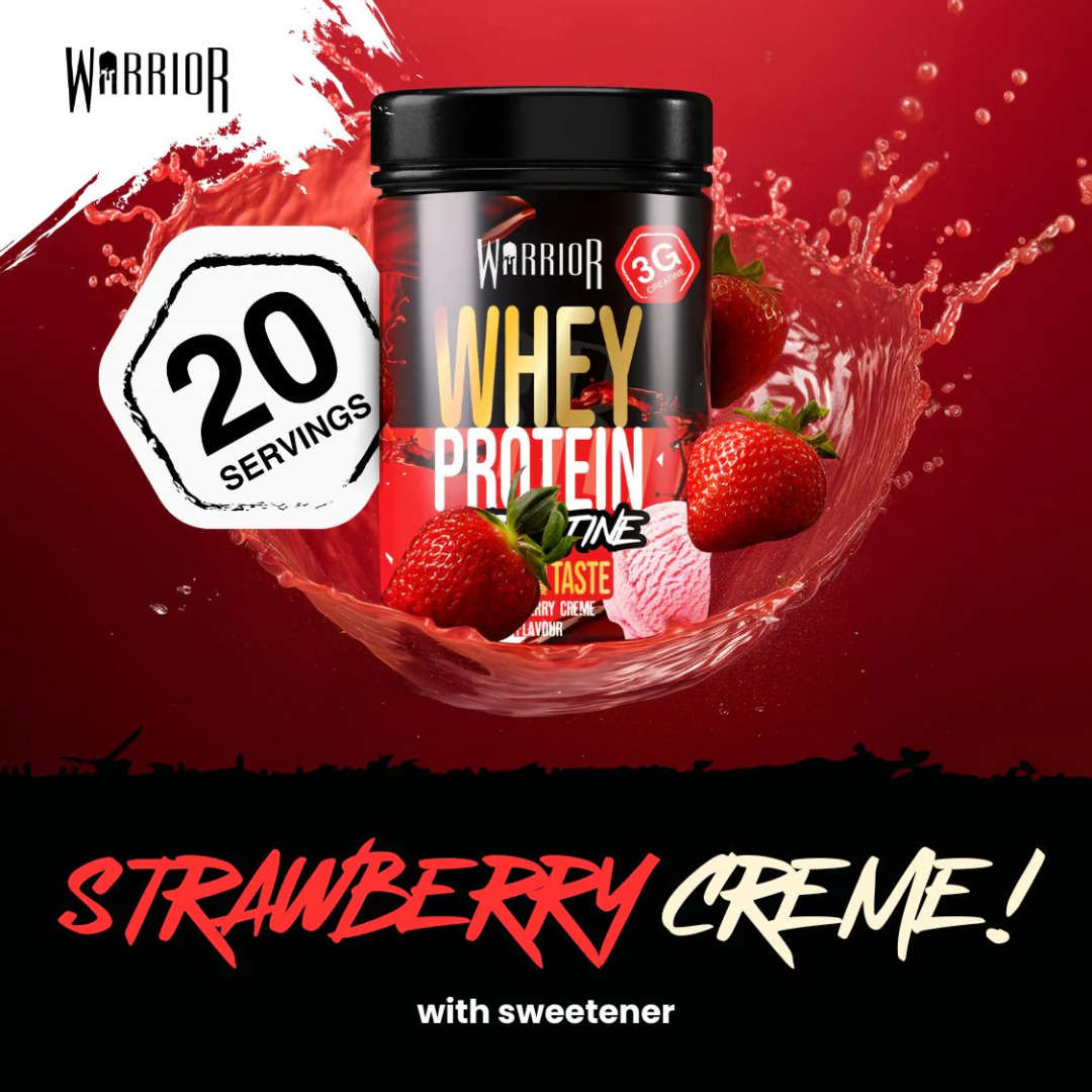 Warrior Creatine Plus Whey 500g Strawberry Milkshake