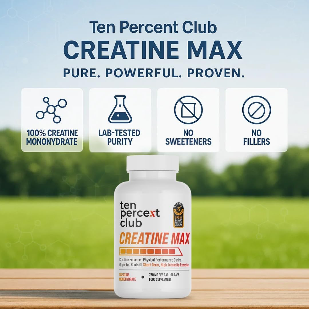 The Ten Percent Club Creatine Max 90 Caps