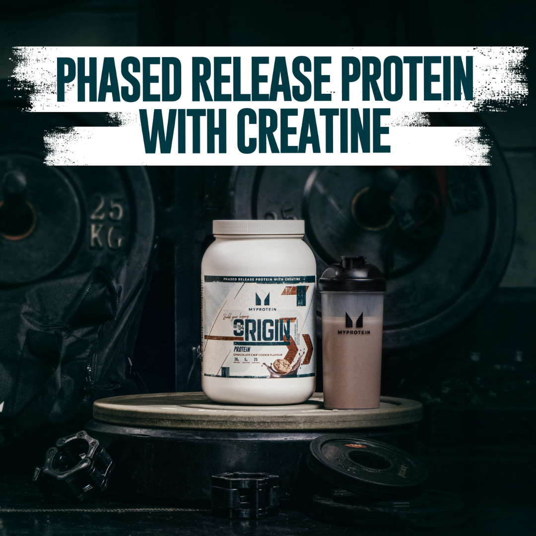 MyProtein Origin Protein (with Creatine) 1.13kg Chocolate Chip Cookie