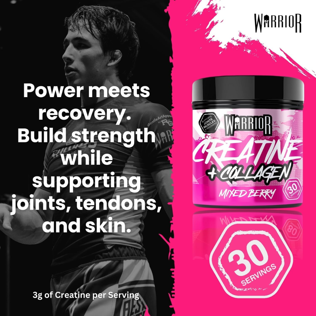 Warrior Creatine Plus Collagen 270g Mixed Berry