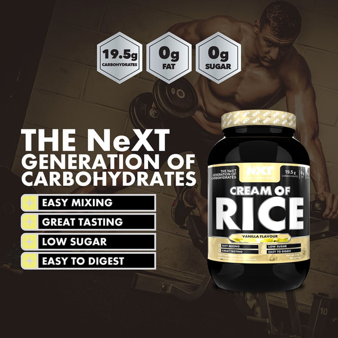 NXT Nutrition Cream of Rice 2kg Vanilla
