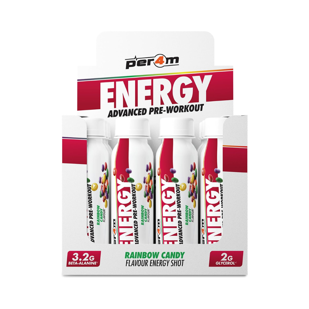 Per4m Energy Pre Workout Shot 12x100ml Rainbow Candy