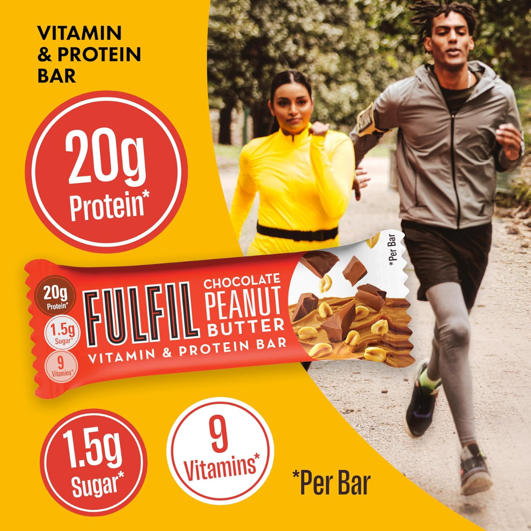 Fulfil Nutrition Vitamin & Protein Bar 15x55g Chocolate Peanut Butter