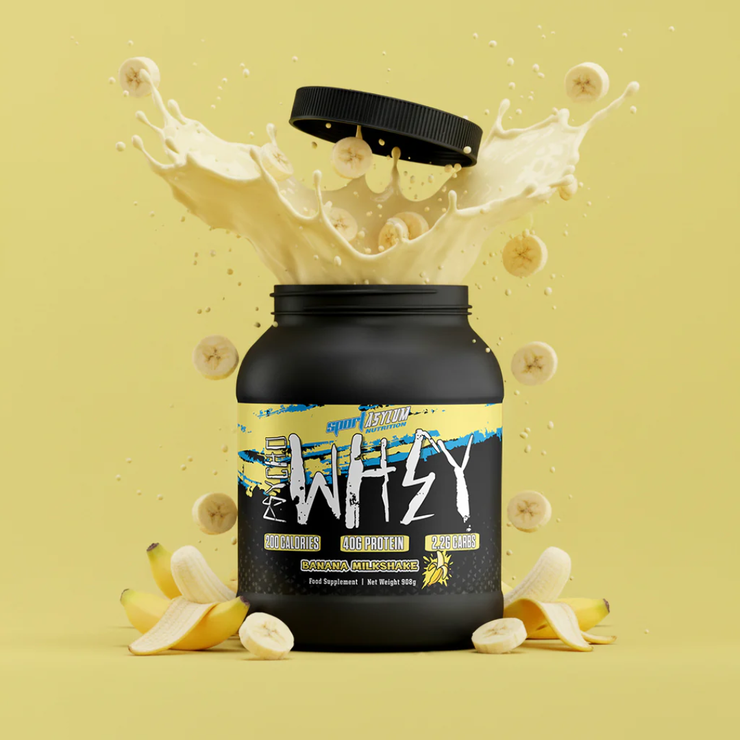 Sport Asylum Psycho Whey 908g Banana Milkshake