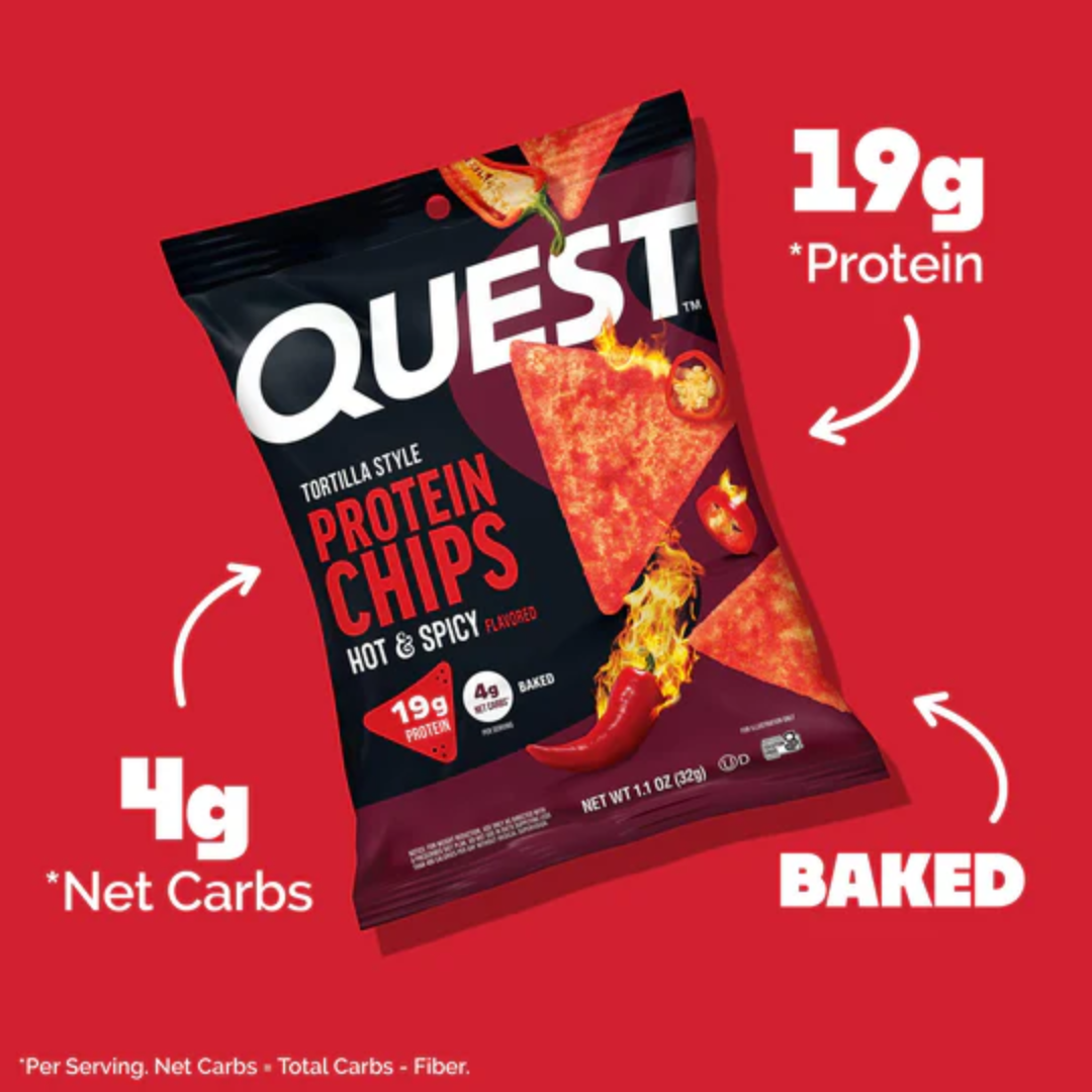 Quest Nutrition Protein Chips 8x32g Hot & Spicy
