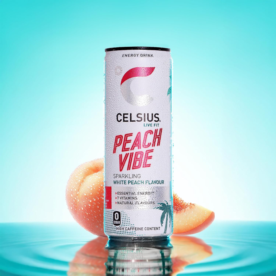 Celsius Energy Drink 12x355ml Peach Vibe
