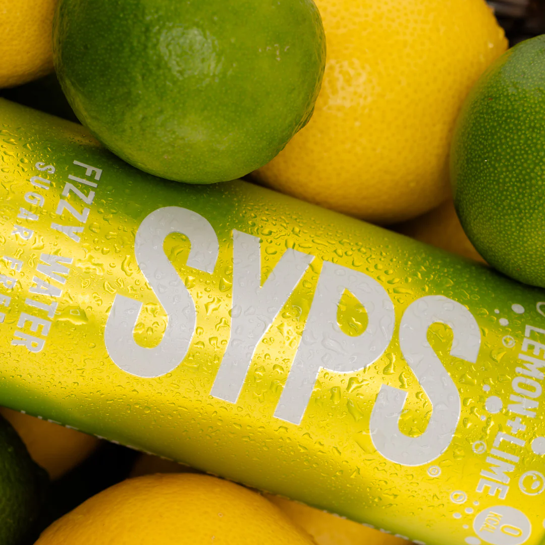 SYPS Fizzy Water 12x330ml Lemon & Lime