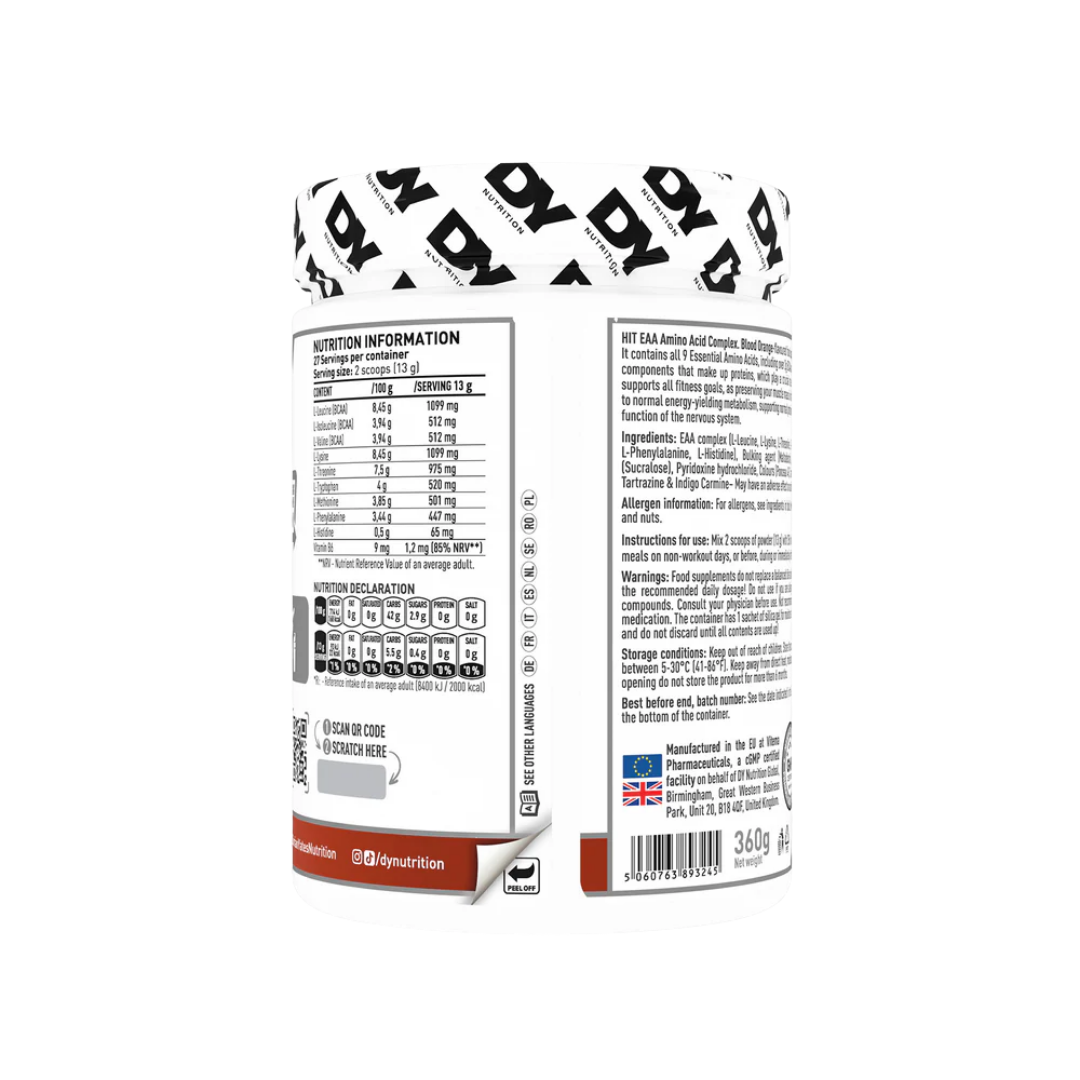 DY Nutrition Hit EAA Amino Acid Complex 360g Blood Orange