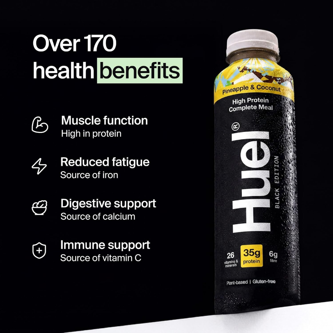 HUEL Ready-to Drink Black Edition 8x500ml Pineapple & Coconut