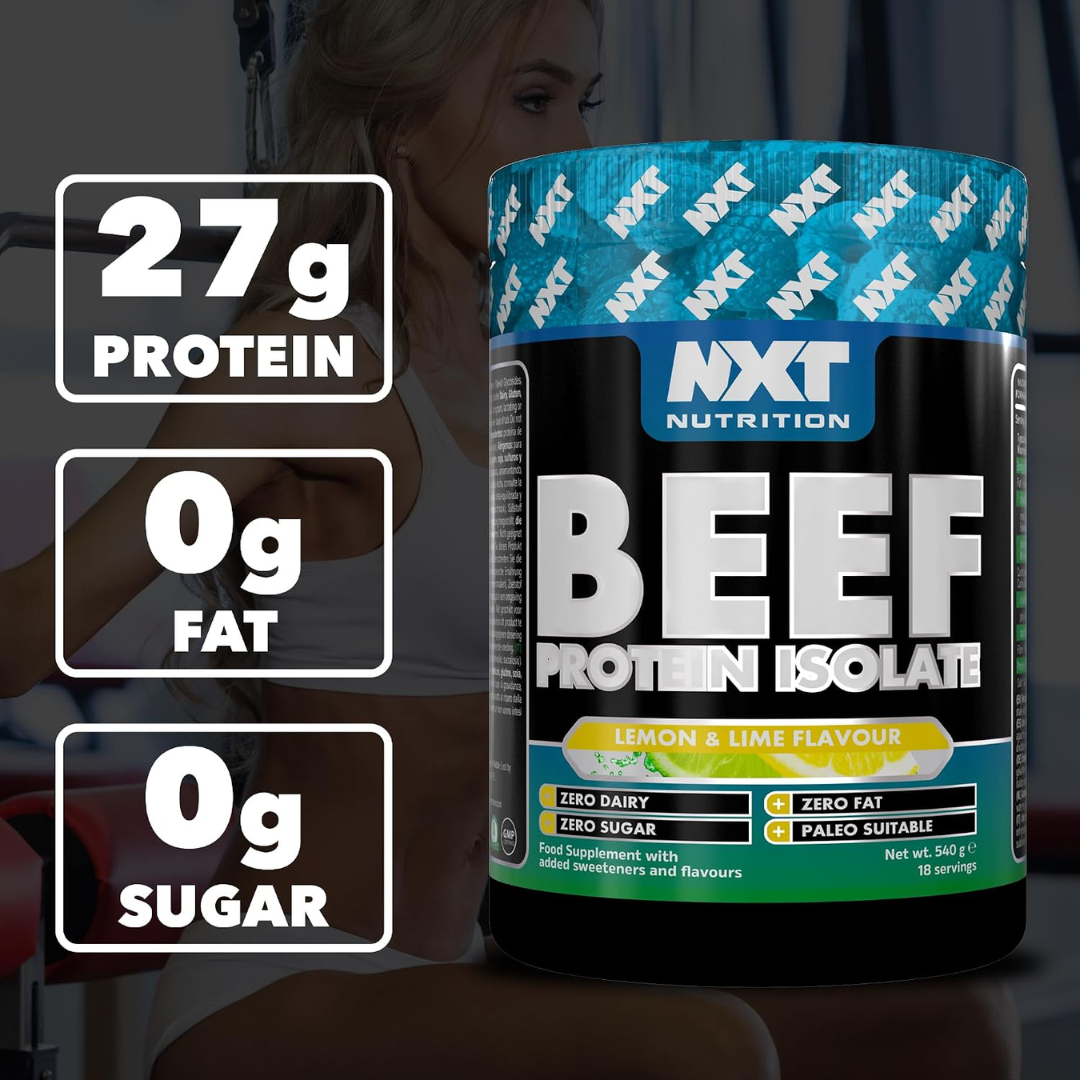 NXT Nutrition Beef Protein Isolate 540g Lemon & Lime
