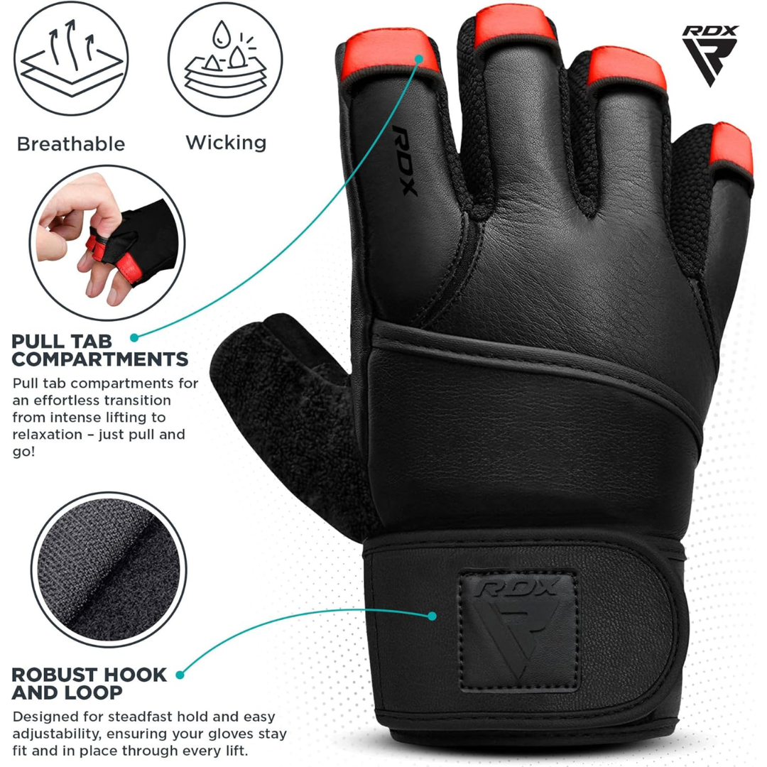 RDX Gym Glove Micro Plus L Red/Black