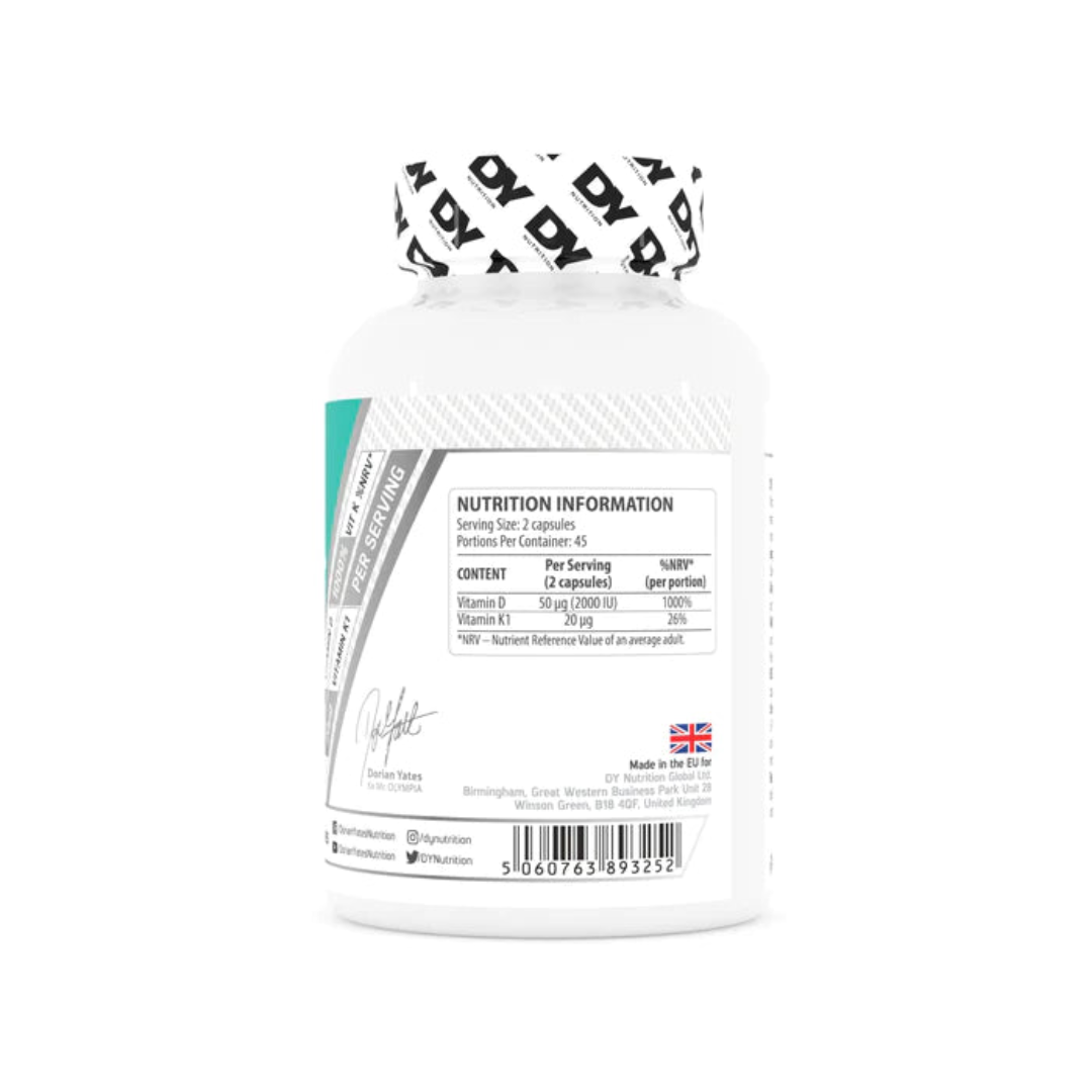 DY Nutrition D3 - K1 Vitamin 90 Tabs