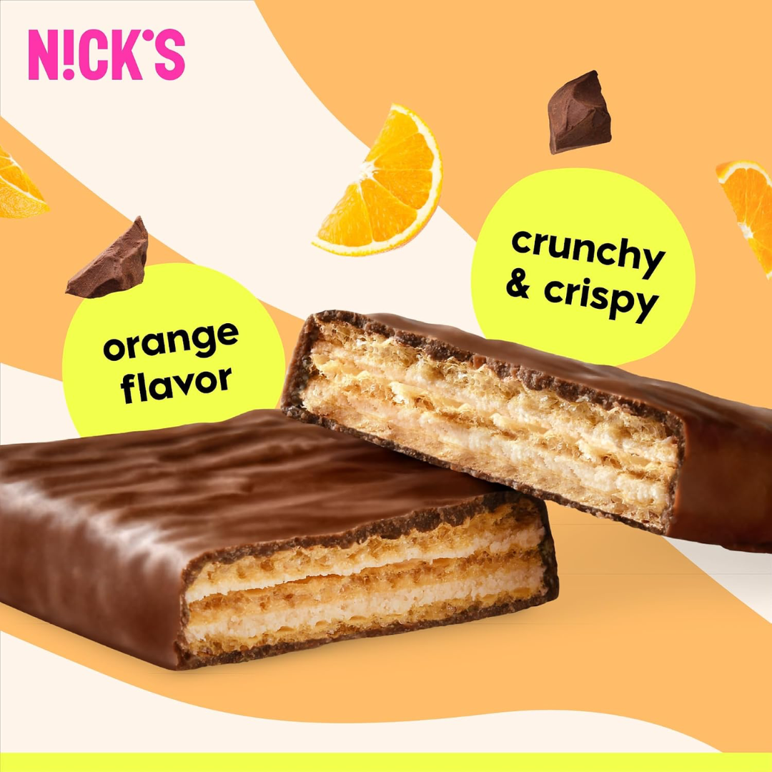 NICK'S Protein Wafer 24x40g Orange