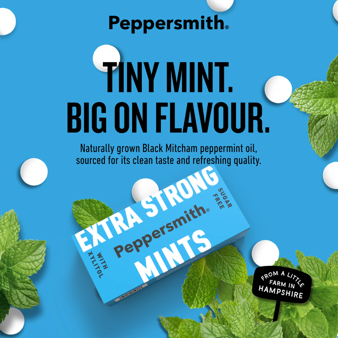 Peppersmith Mints 12x15g Extra Strong Mint