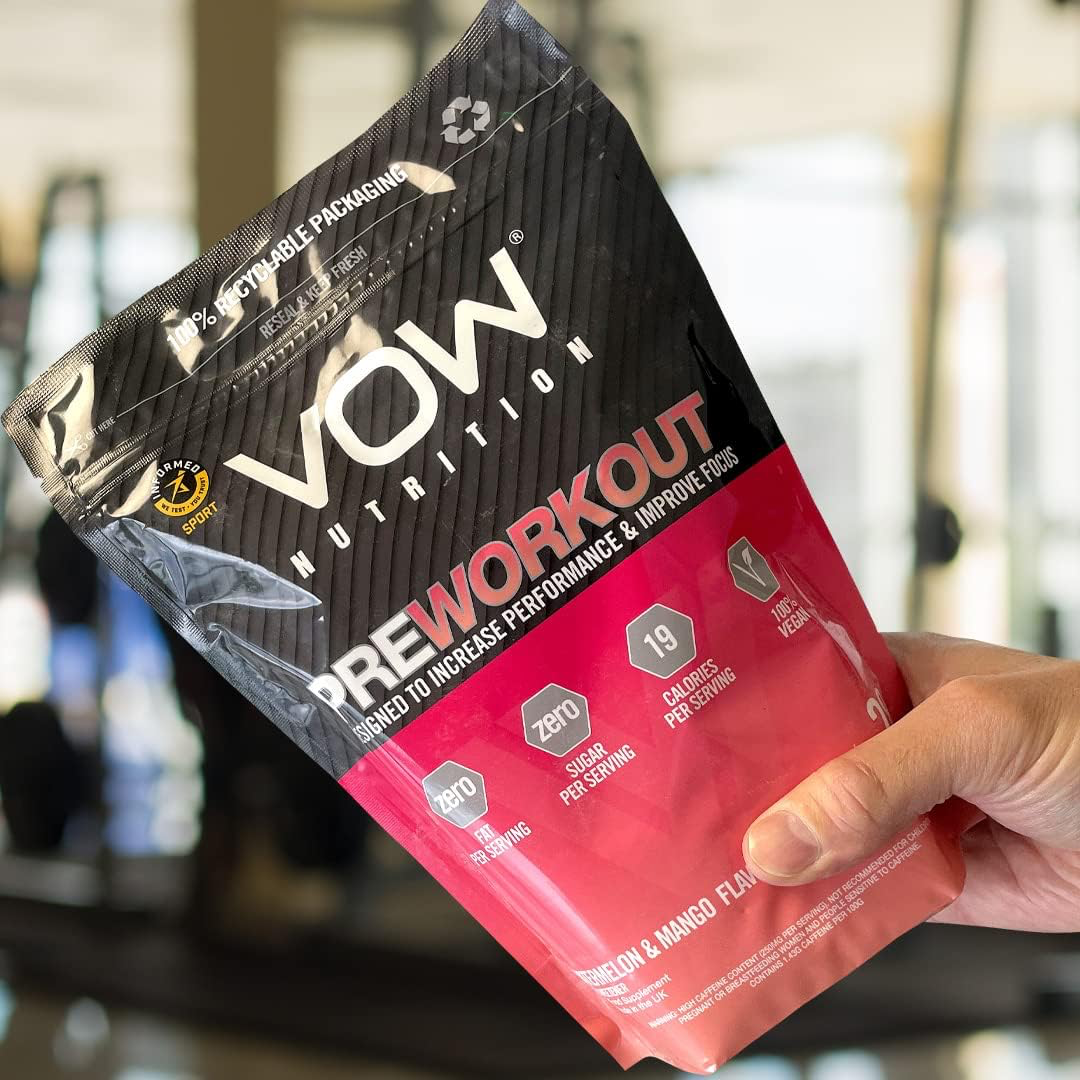 VOW Nutrition Pre Workout 500g Watermelon & Mango