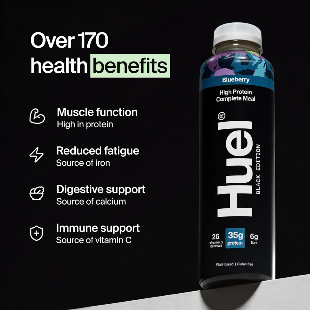 HUEL Ready-to Drink Black Edition 8x500ml Blueberry