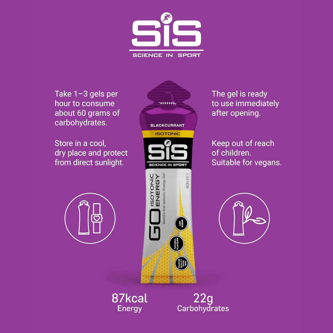 SIS Isotonic Gels 6x60ml Blackcurrant