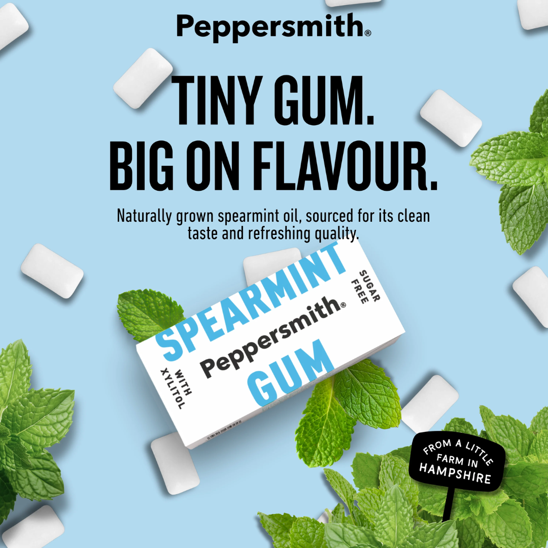 Peppersmith Chewing Gum 12x15g Spearmint