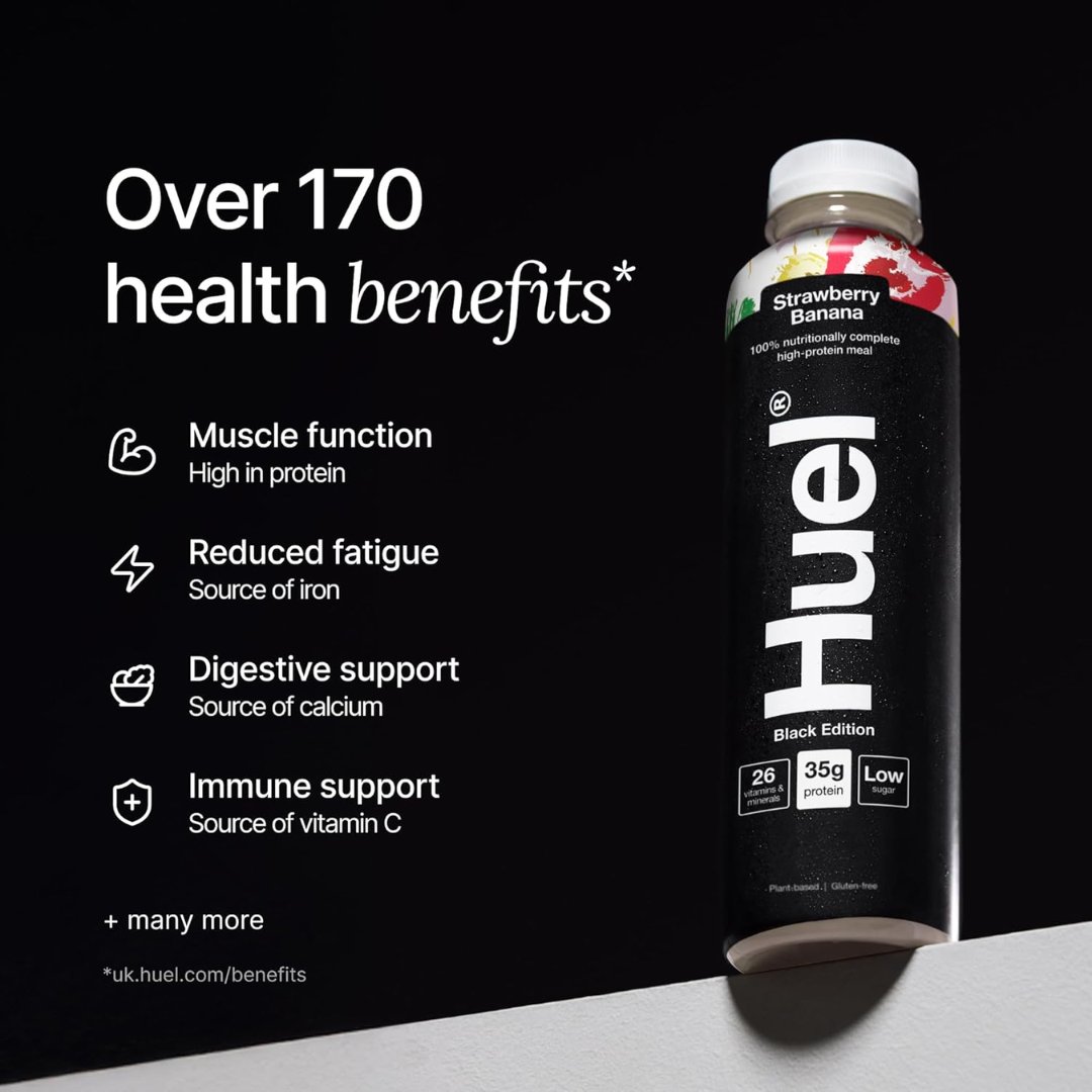 Huel Ready-to Drink Black Edition 8x500ml - Strawberry & Banana