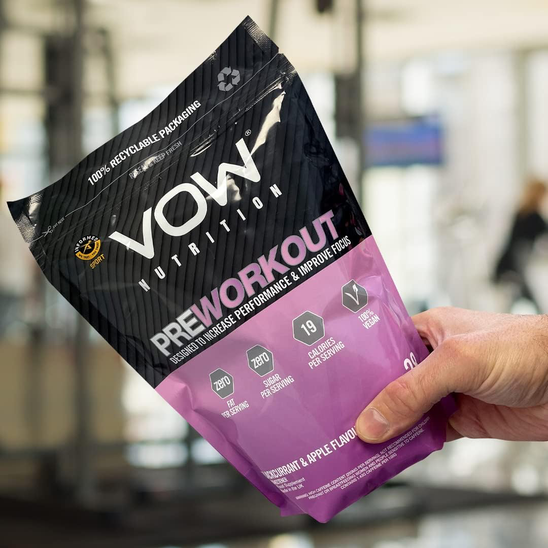 VOW Nutrition Pre Workout 500g Blackcurrant & Apple