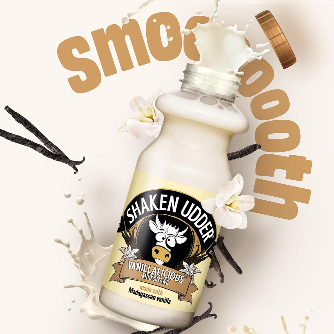 Shaken Udder Milkshake 8x330ml Vanillalicious