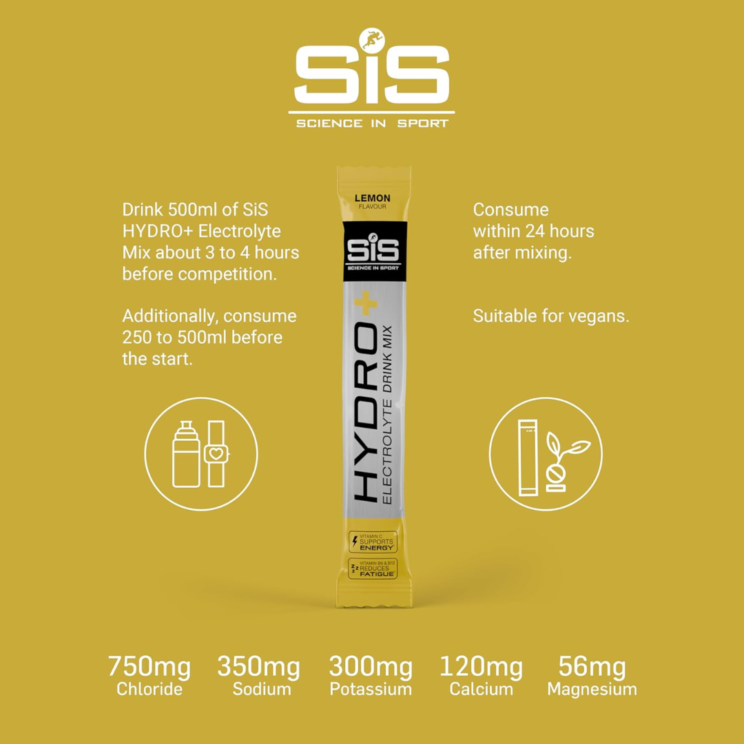 SIS (Science In Sport) Powder Hydro+ 20x4.3g Lemon
