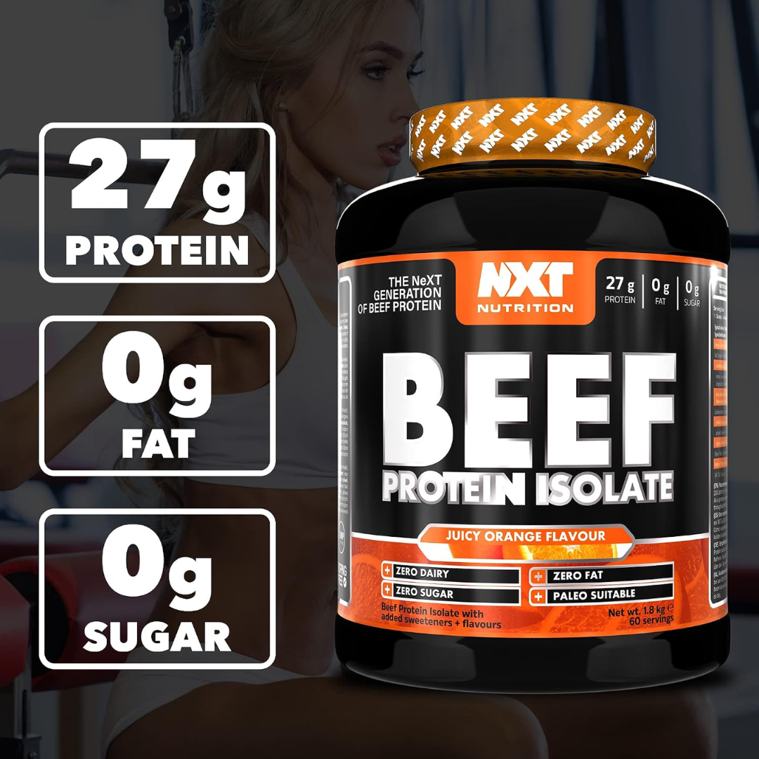 NXT Nutrition Beef Protein Isolate 1.8kg Orange