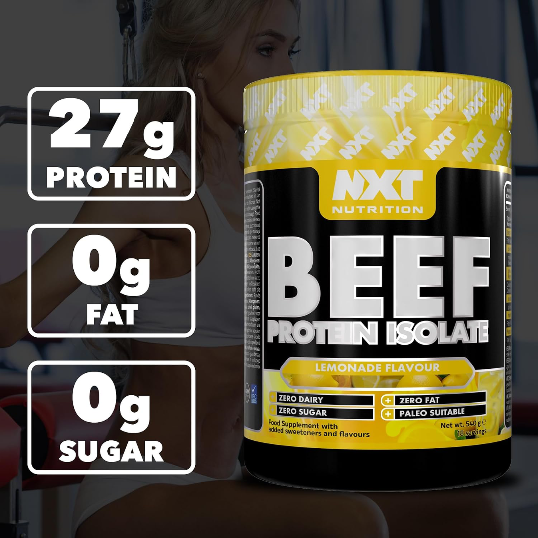 NXT Nutrition Beef Protein Isolate 540g Lemonade