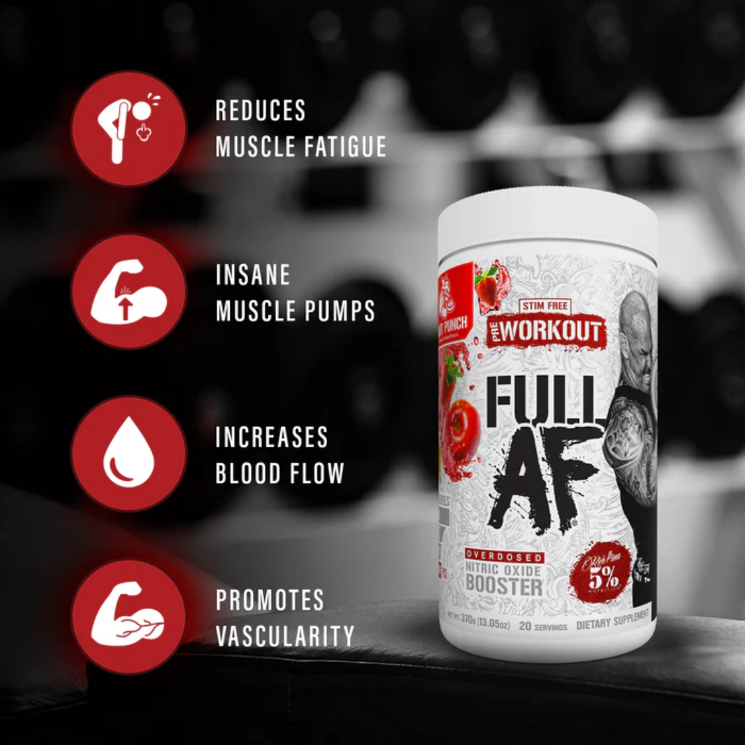 Rich Piana 5% Nutrition FULL AS F*CK Legendary Series 372g Beach Blast