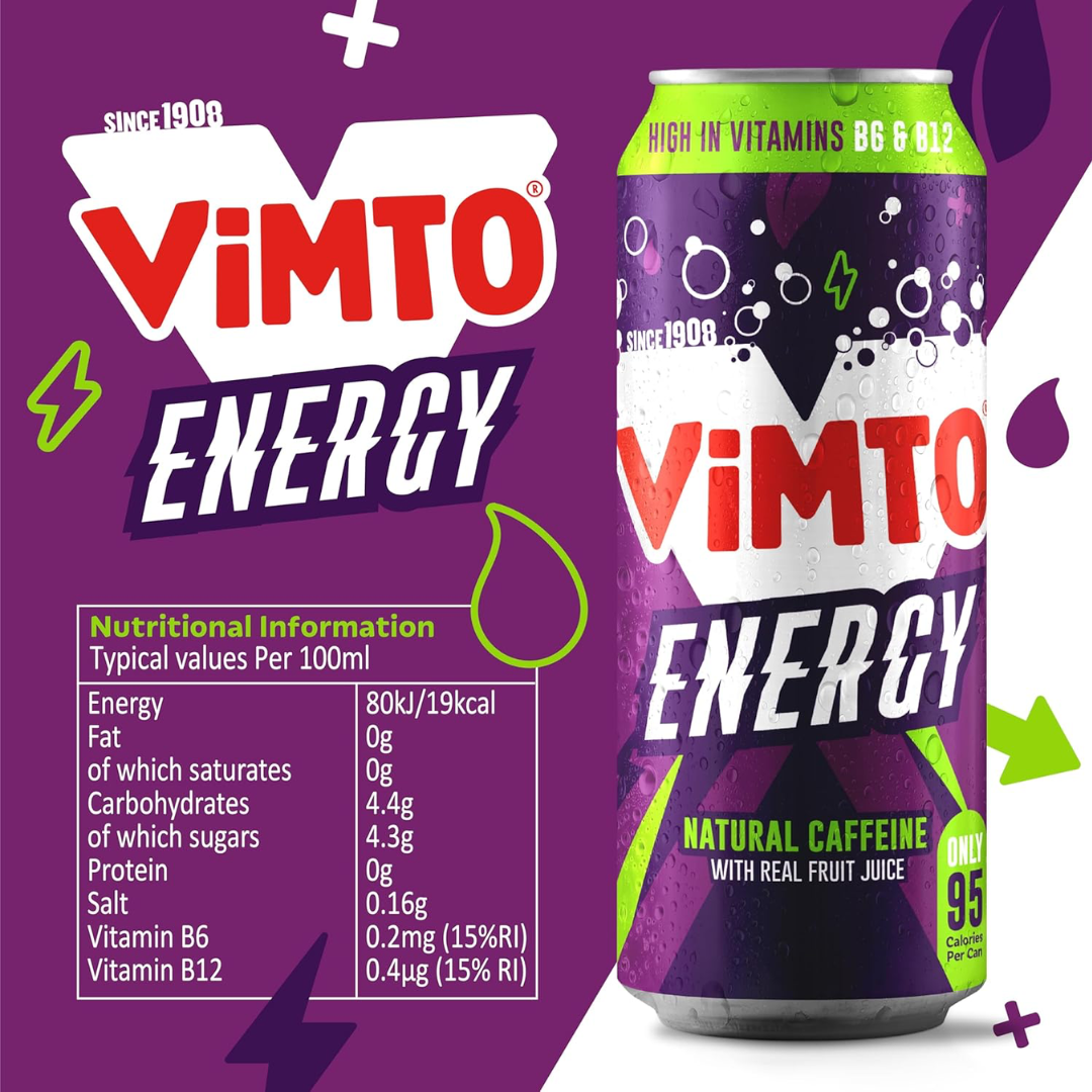 Vimto Energy 12x500ml