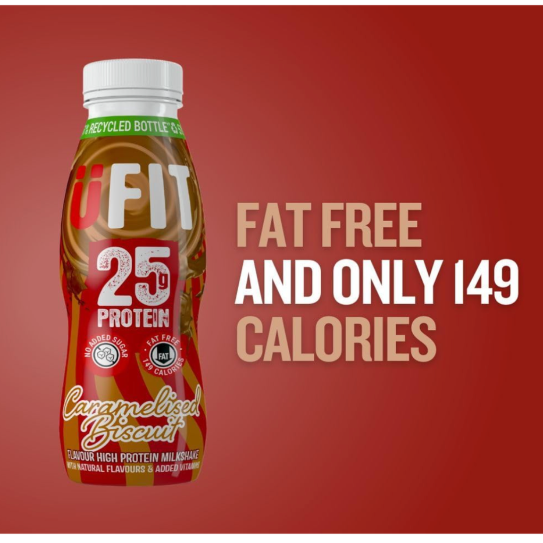 UFIT Protein RTD 10x330ml Caramelised Biscuit