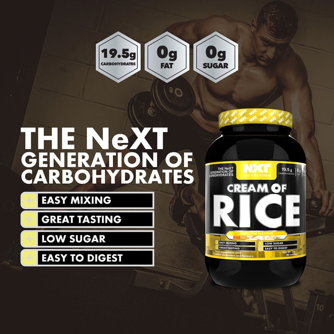 NXT Nutrition Cream of Rice 2kg Banoffee