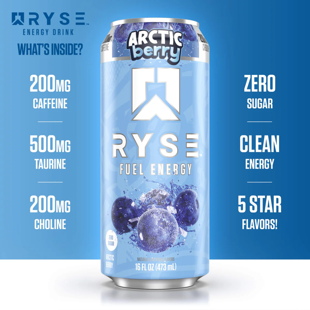 RYSE Fuel Energy 12x473ml Arctic Berry
