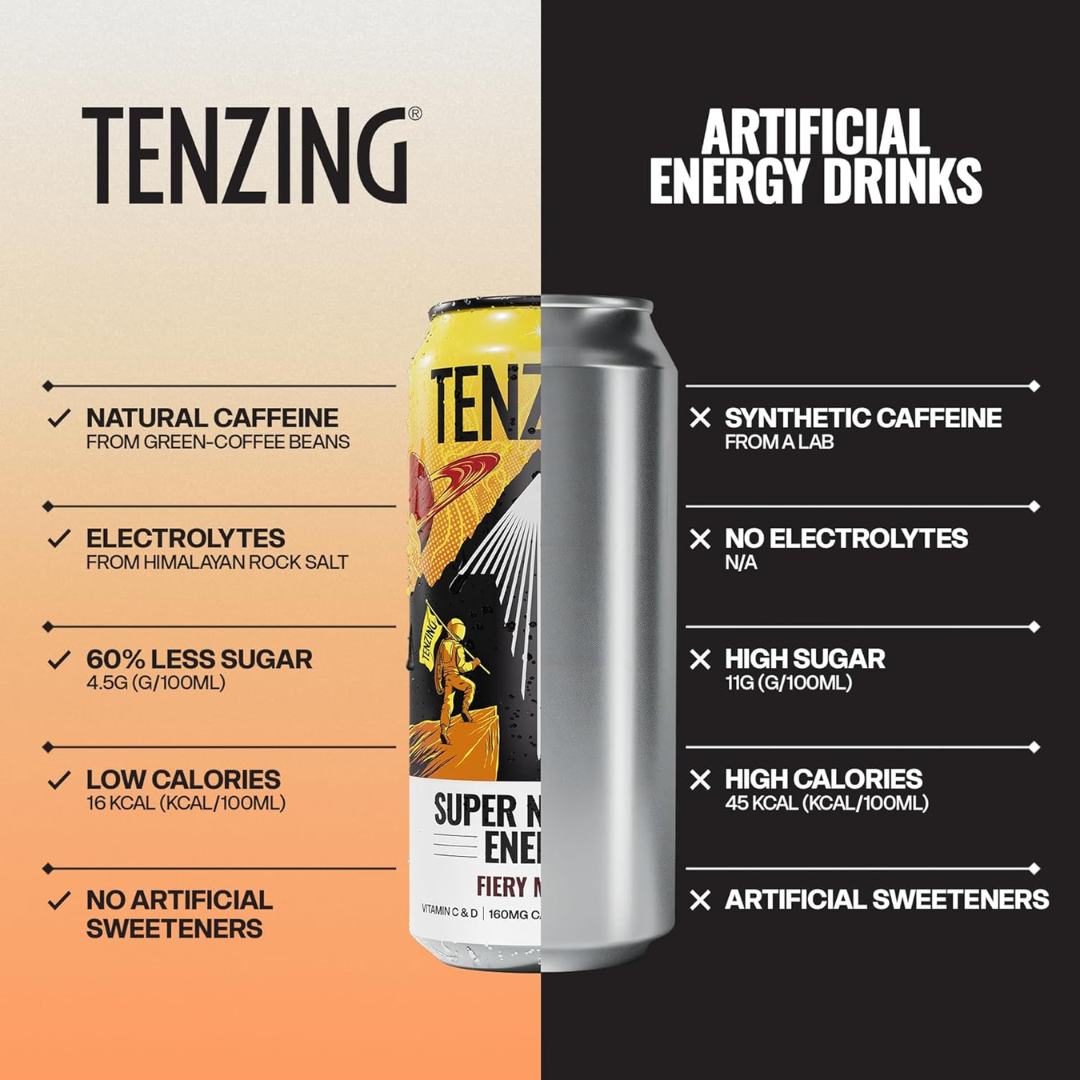 Tenzing Fiery Mango 12x500ml Mango