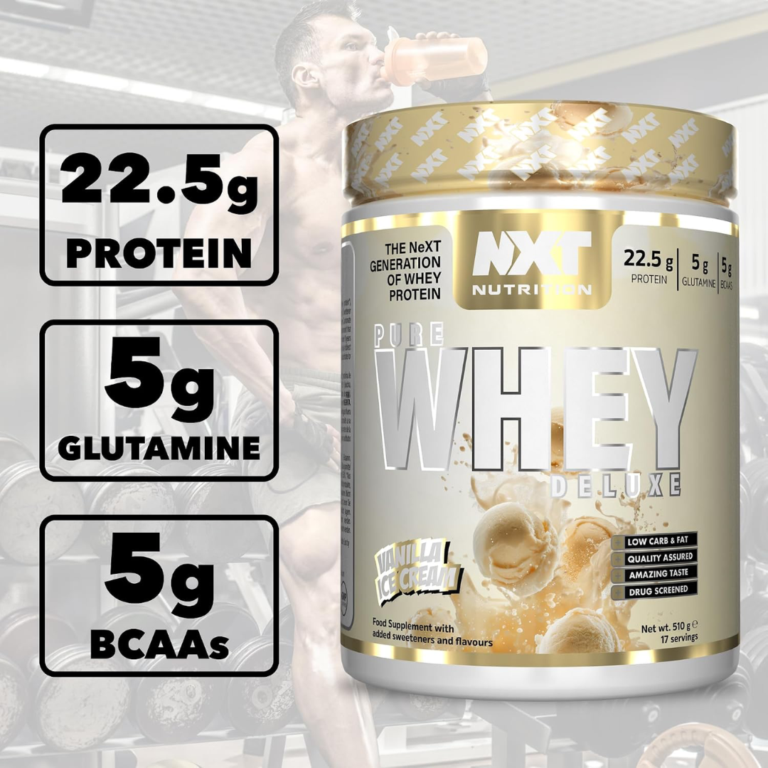 NXT Nutrition Pure Whey Deluxe 510g Vanilla Ice Cream