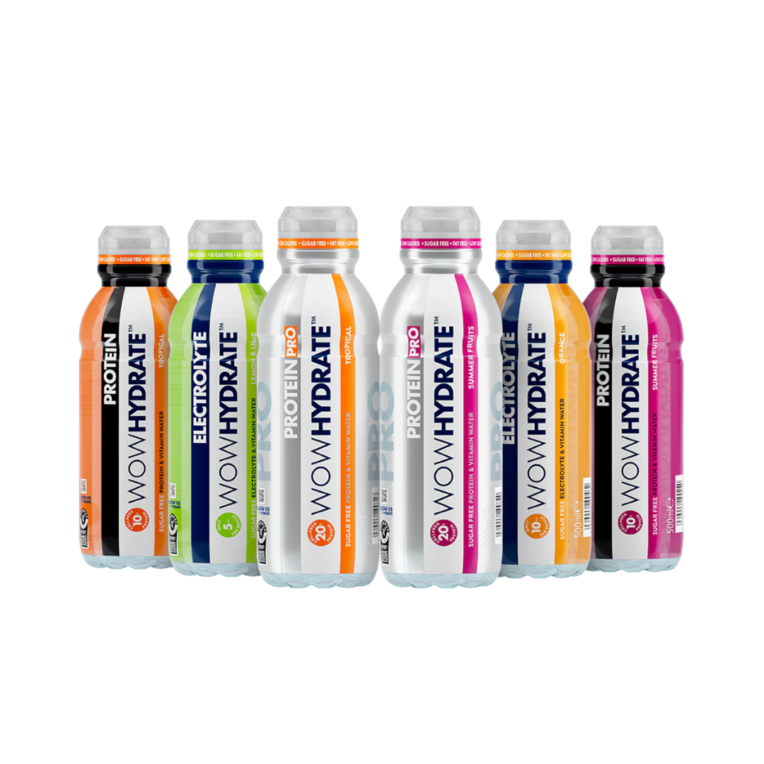 Wow Hydrate Protein Water 12x500ml Tropical